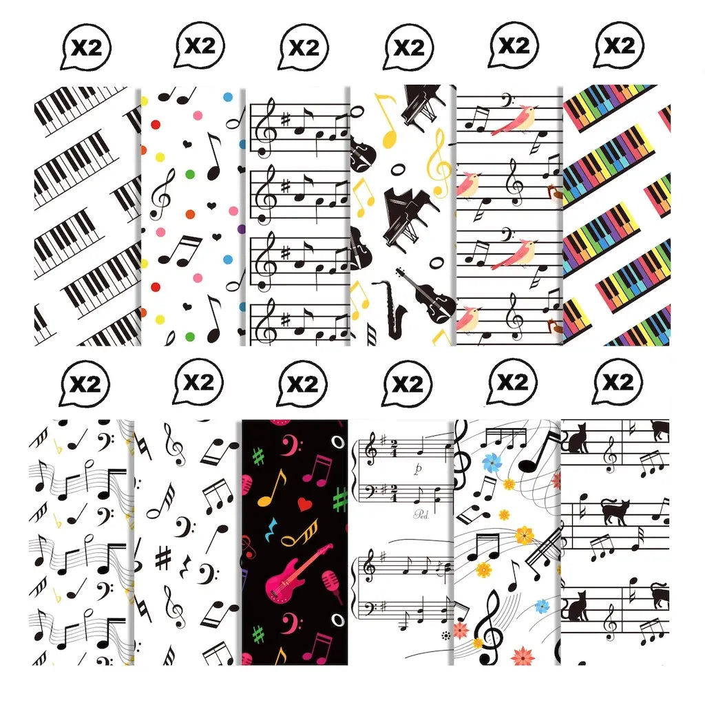 Feuille Scrapbooking Musique
