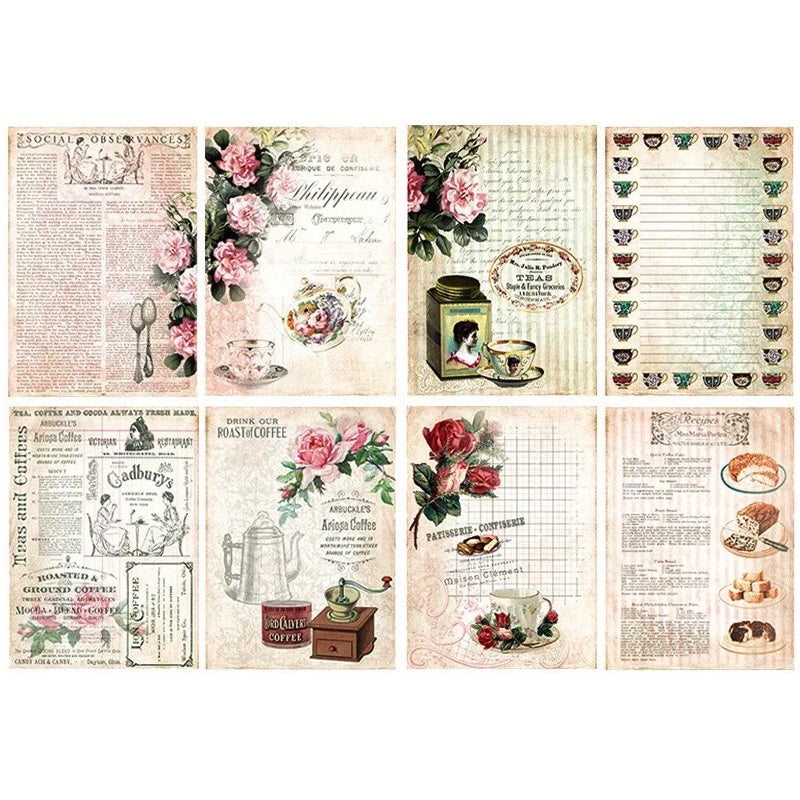 Papier de Riz Scrapbooking Thé