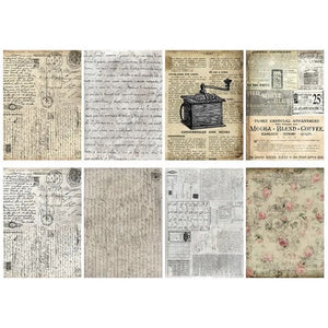 Papier de Riz Scrapbooking Ecritures