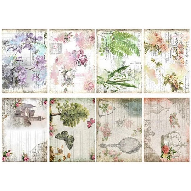 Papier de Riz Scrapbooking Fleurs