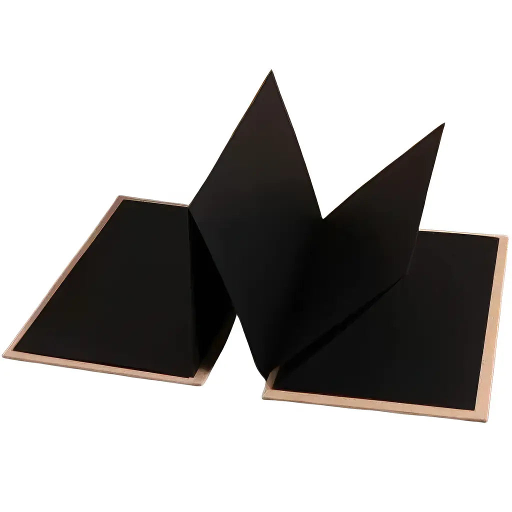 Album Scrapbooking Accordéon en Papier Kraft Noir