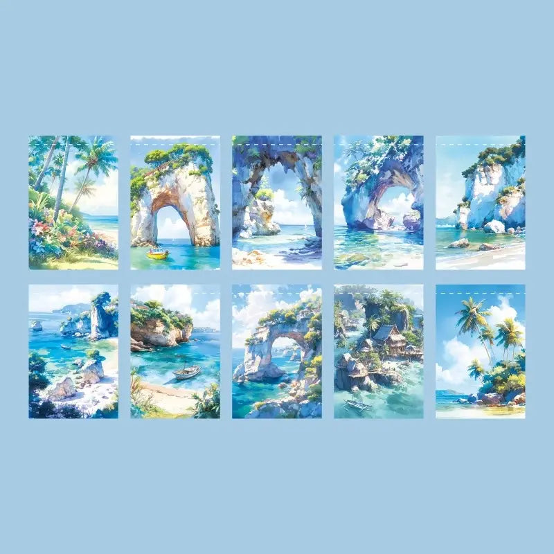 Papier Scrapbooking Thème Voyage Tropique