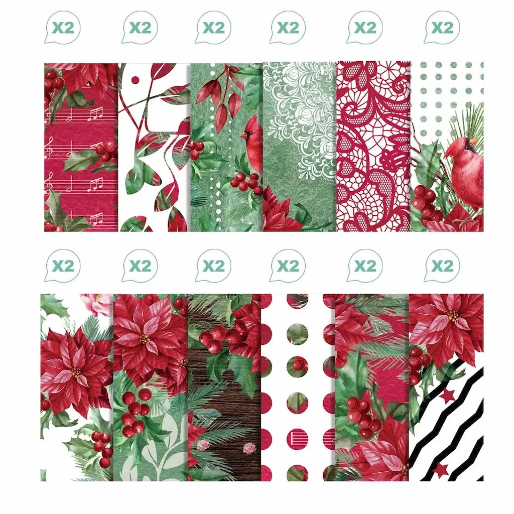 Bloc Papier Scrapbook Thème Hiver