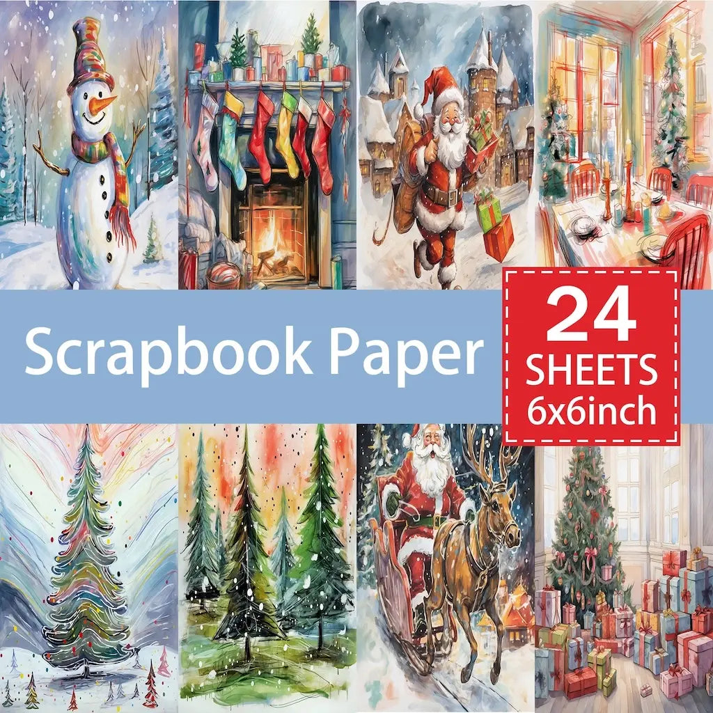 Bloc Papier Scrapbooking Thème Hiver