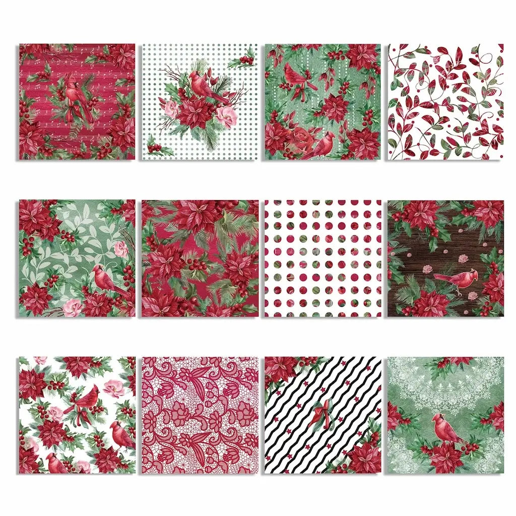 Bloc Papier de Scrapbook Thème Hiver