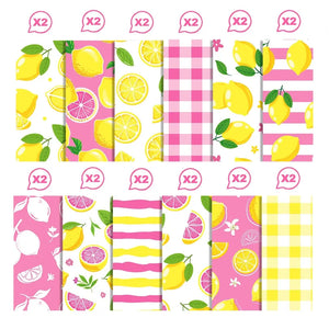 Bloc Papier Scrapbooking Citron