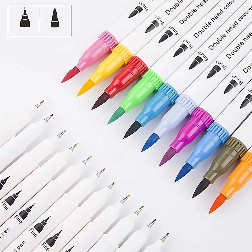 Crayon Feutre à Double Pointe