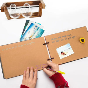 DIY dans l'Album à Scrapbooking en papier kraft