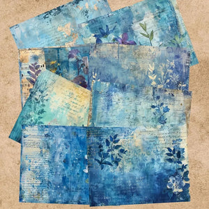 Feuille Scrapbook Bleu