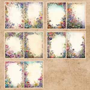Feuille au Motif Scrapbooking