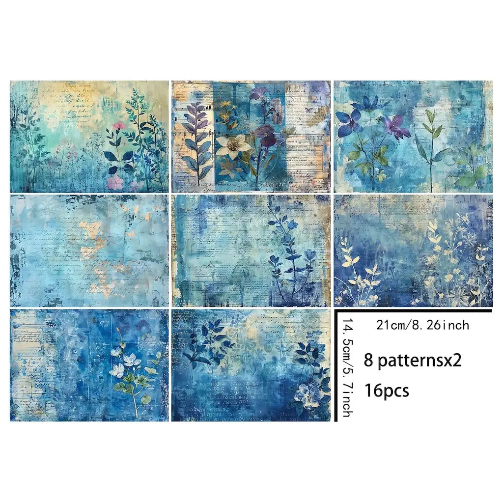 Feuille de Scrapbooking Bleu