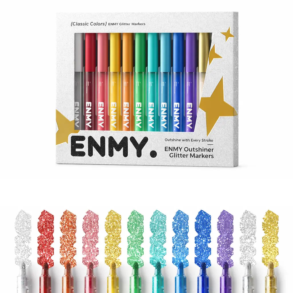 Feutre Coloriage Paillettes