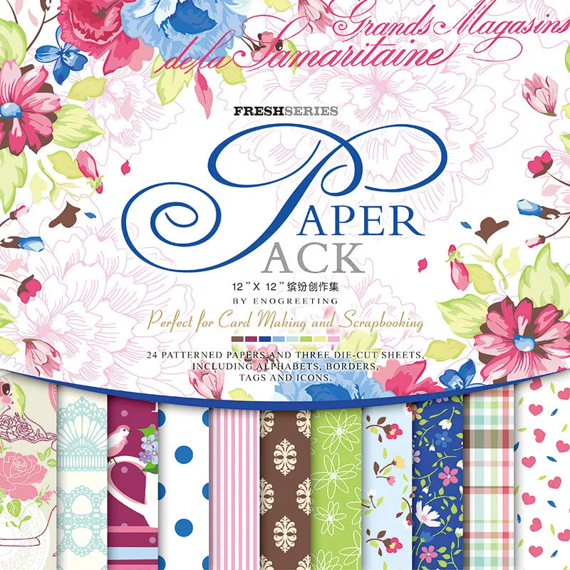 Papier de Scrapbooking Recto Verso