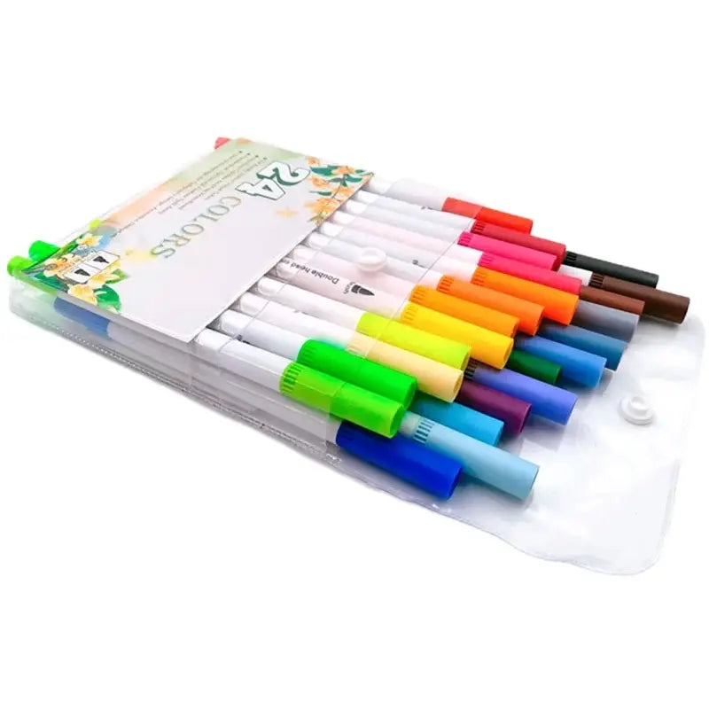 Crayon Feutre Double Pointe 24 couleurs