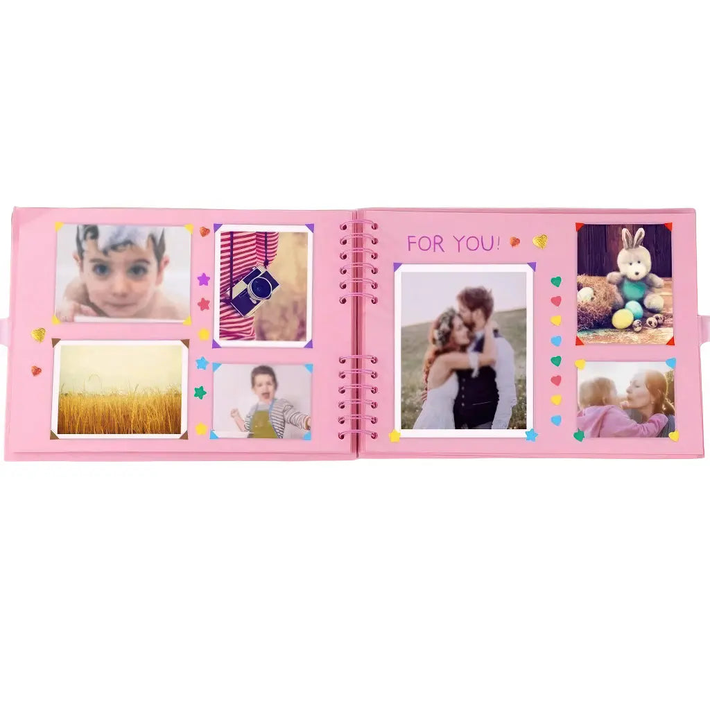 Kit Album Photo Scrapbooking Rose pour Famille