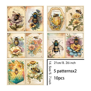 Papier Scrapbook Abeille