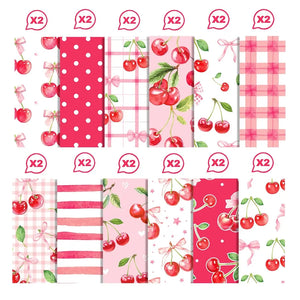Papier Scrapbook Cerises