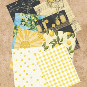 Papier Scrapbook Citron