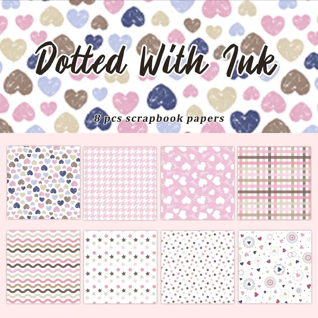 Papier Scrapbook Cœur