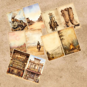 Papier Scrapbook Cowboy