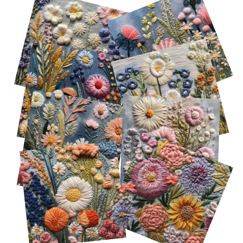 Papier Scrapbook Fleuri