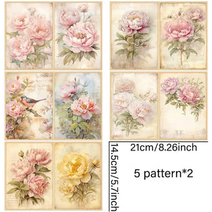 Papier Scrapbook Fleurs