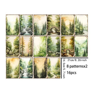 Papier Scrapbook Forêt