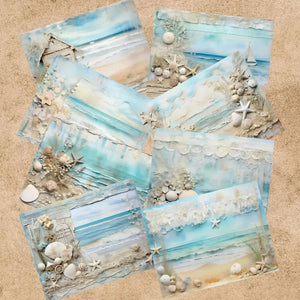 Papier Scrapbook Mer