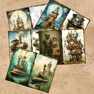 Papier Scrapbook Steampunk