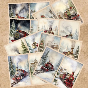 Papier Scrapbook Train