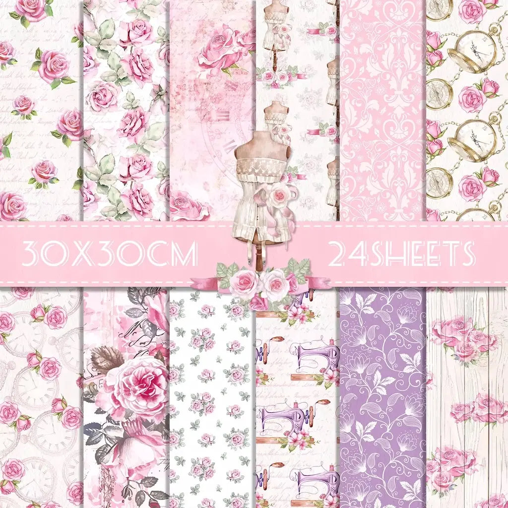 Papier Scrapbooking 30x30 Mariage