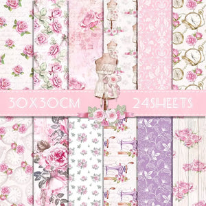 Papier Scrapbooking 30x30 Mariage
