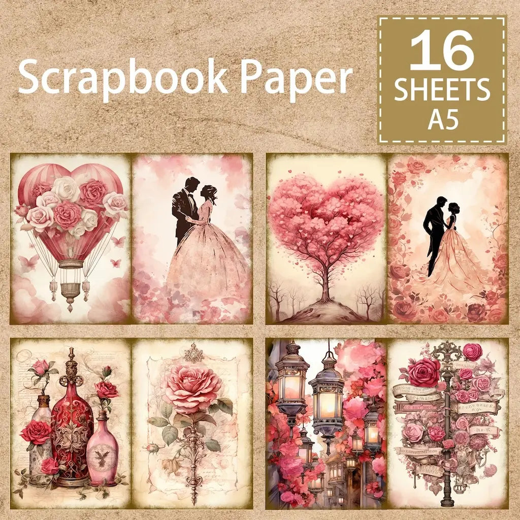 Papier Scrapbooking Amour
