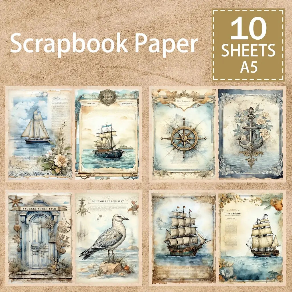 Papier Scrapbooking Bateau