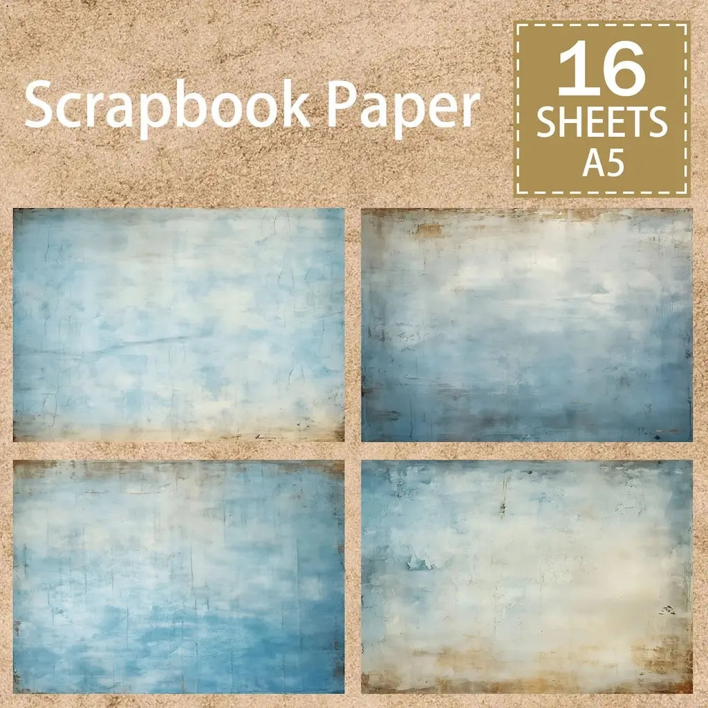 Papier Scrapbooking Bleu