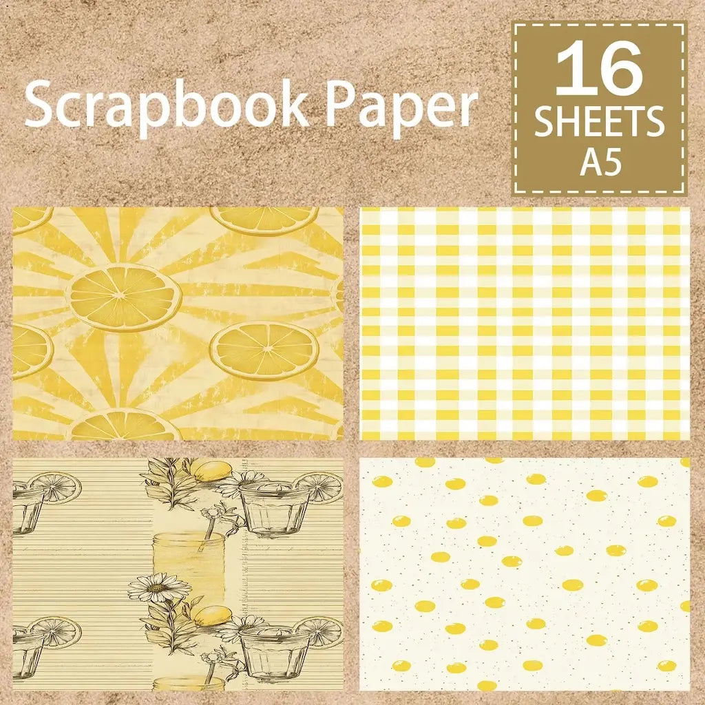 Papier Scrapbooking Citron