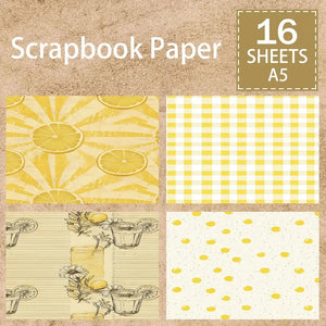Papier Scrapbooking Citron