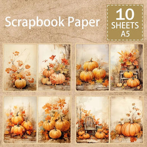 Papier Scrapbooking Citrouille