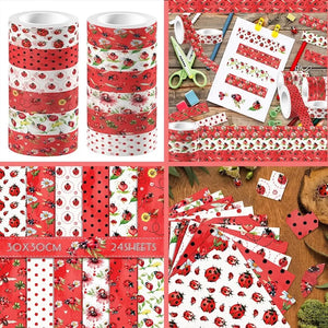 Papier Scrapbooking Coccinelle