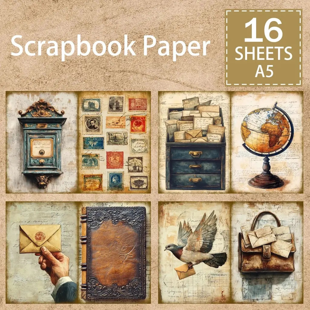 Papier Scrapbooking Courrier