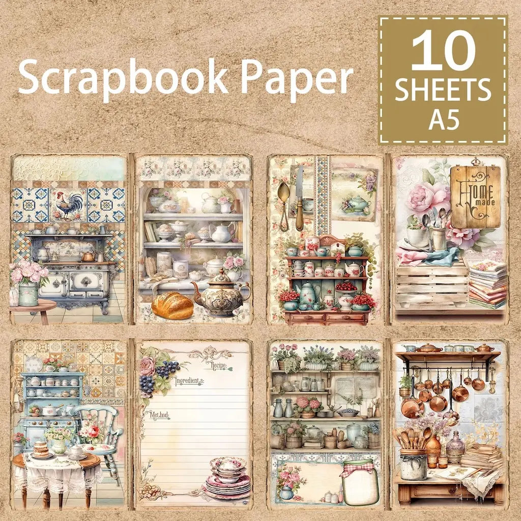 Papier Scrapbooking Cuisine