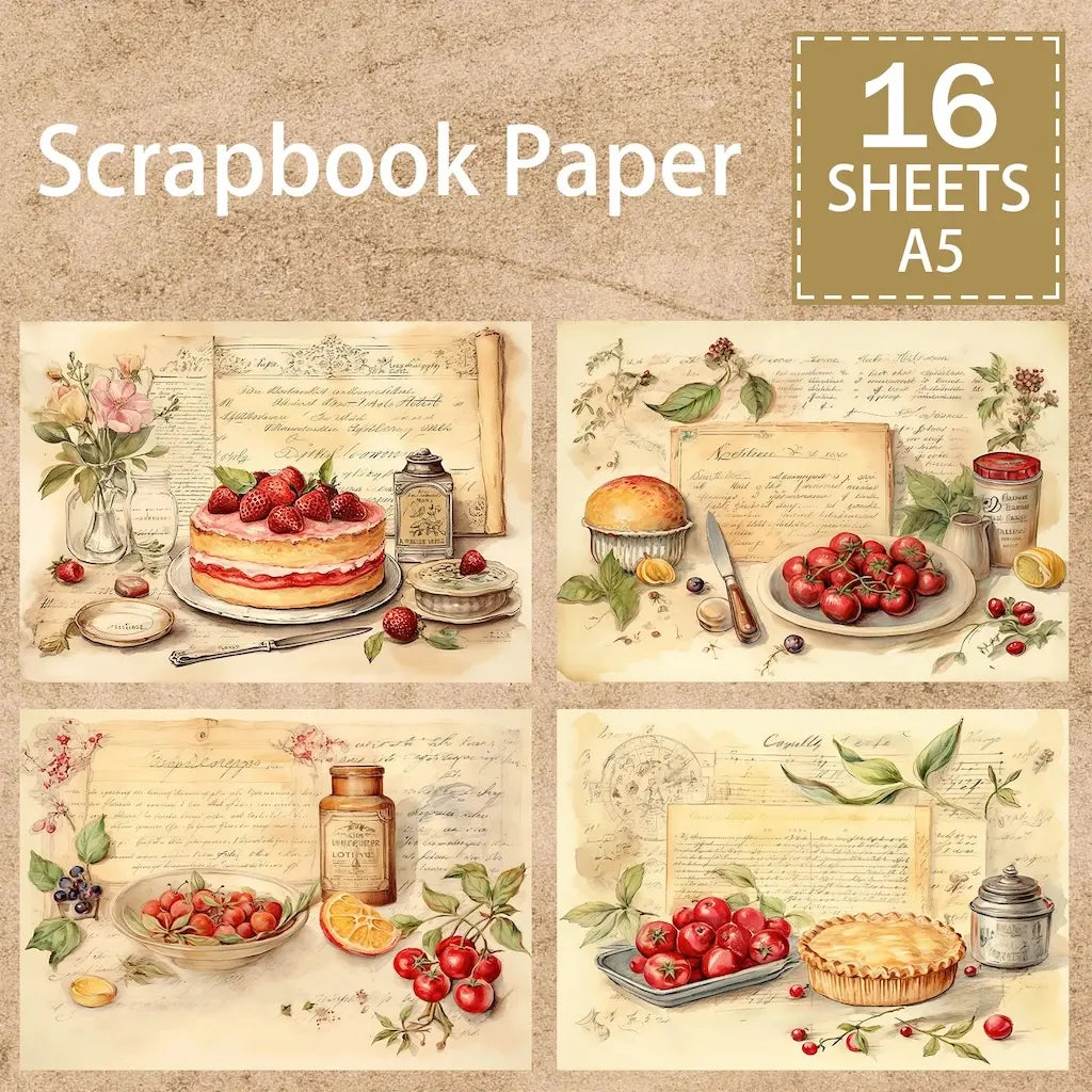 Papier Scrapbooking Dessert