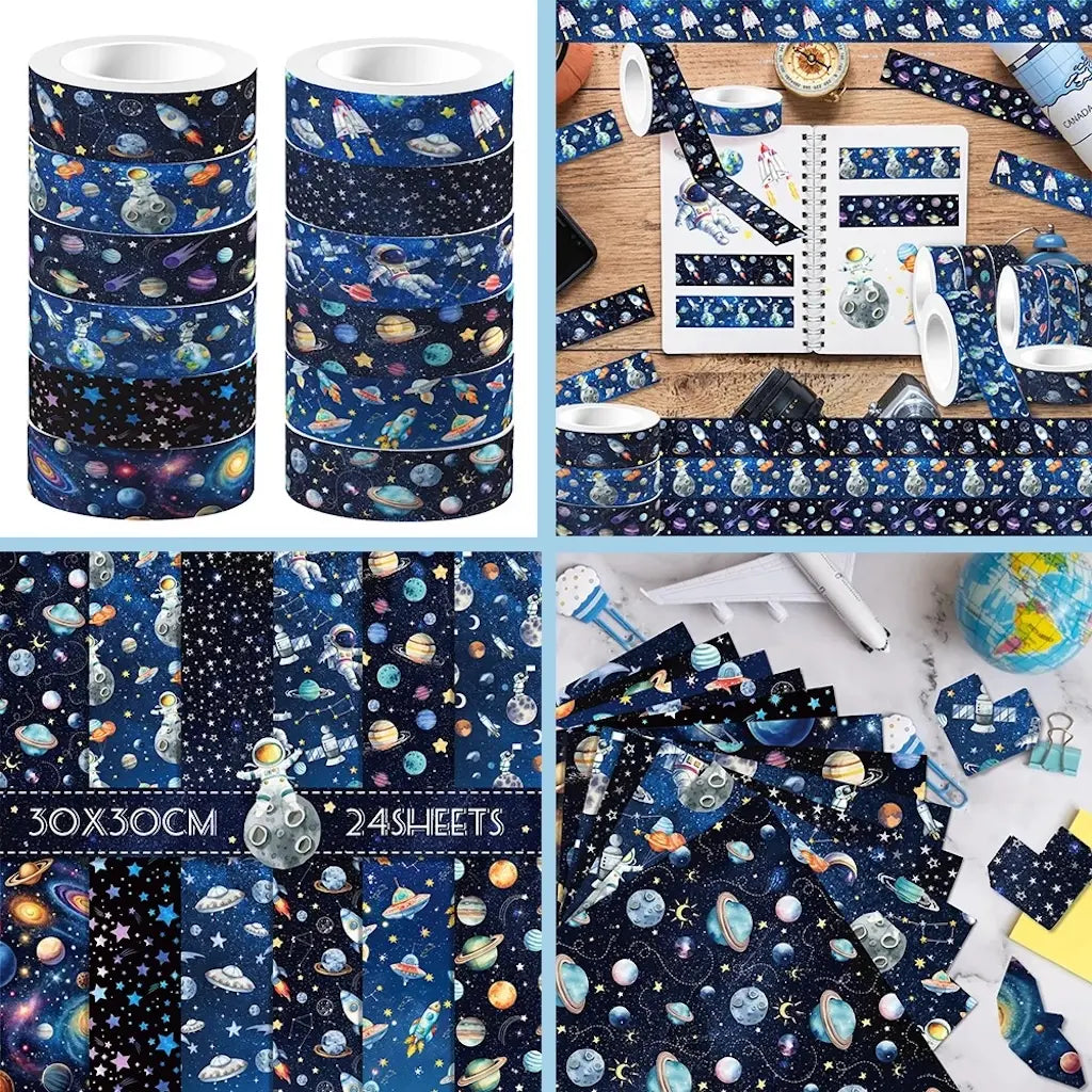 Papier Scrapbooking Espace