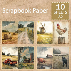 Papier Scrapbooking Ferme
