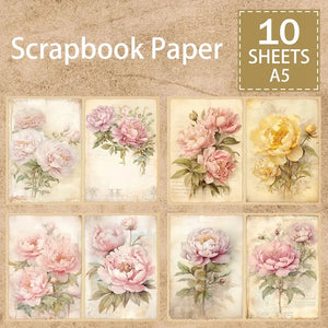 Papier Scrapbooking Fleurs