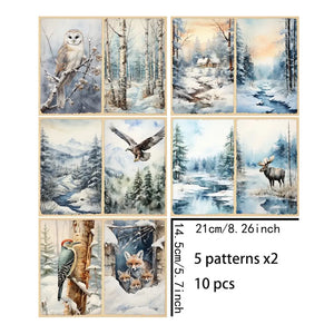 Papier Scrapbooking Hiver