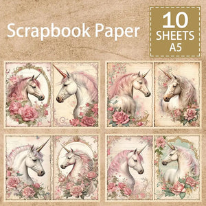 Papier Scrapbooking Licorne