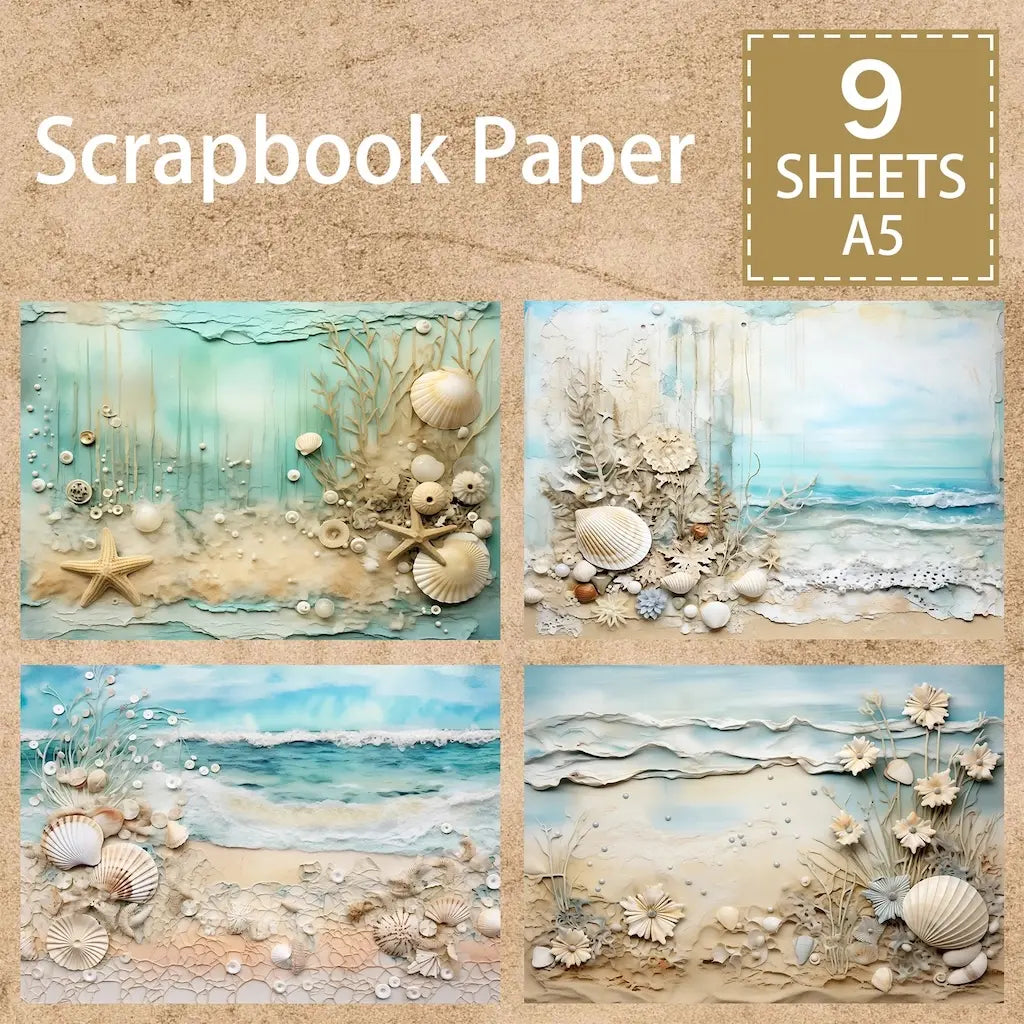 Papier Scrapbooking Marin