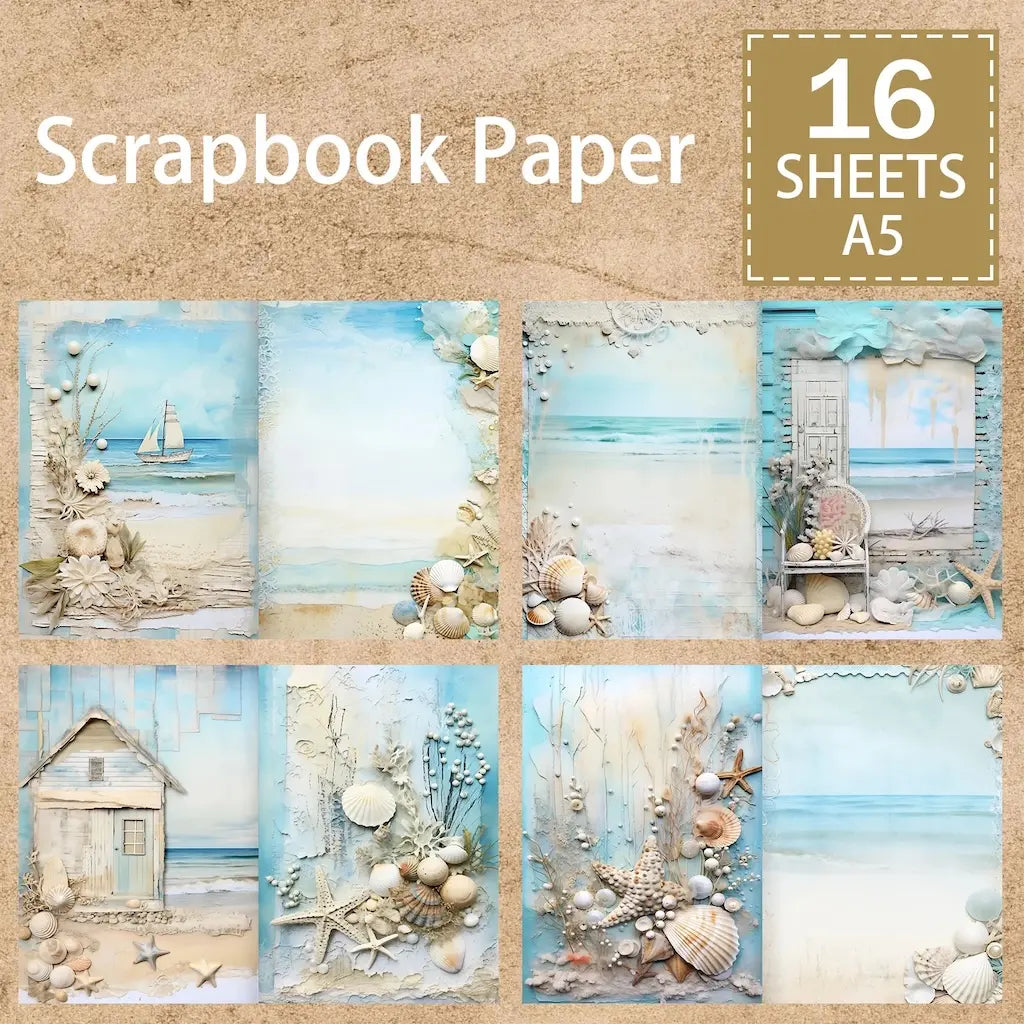 Papier Scrapbooking Mer
