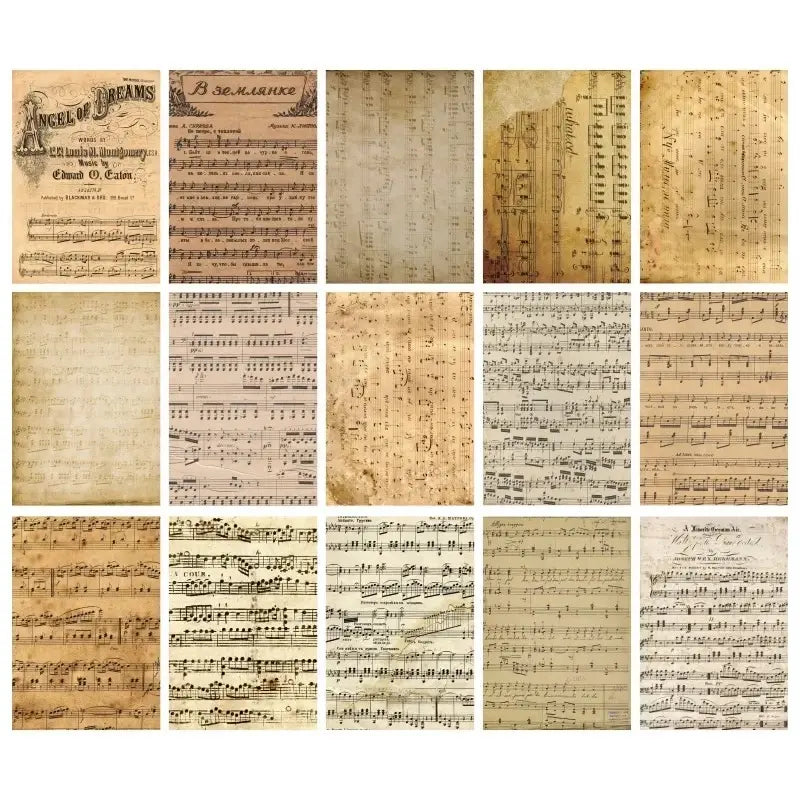 Papier Scrapbook Musique